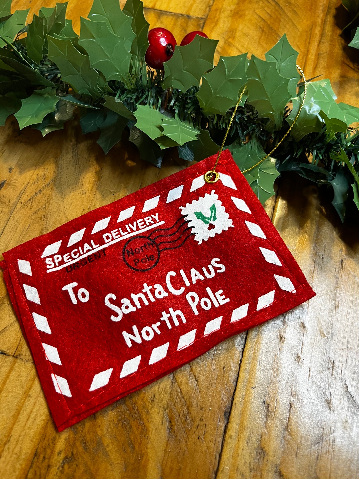 Letter to Santa Claus envelope decoration
