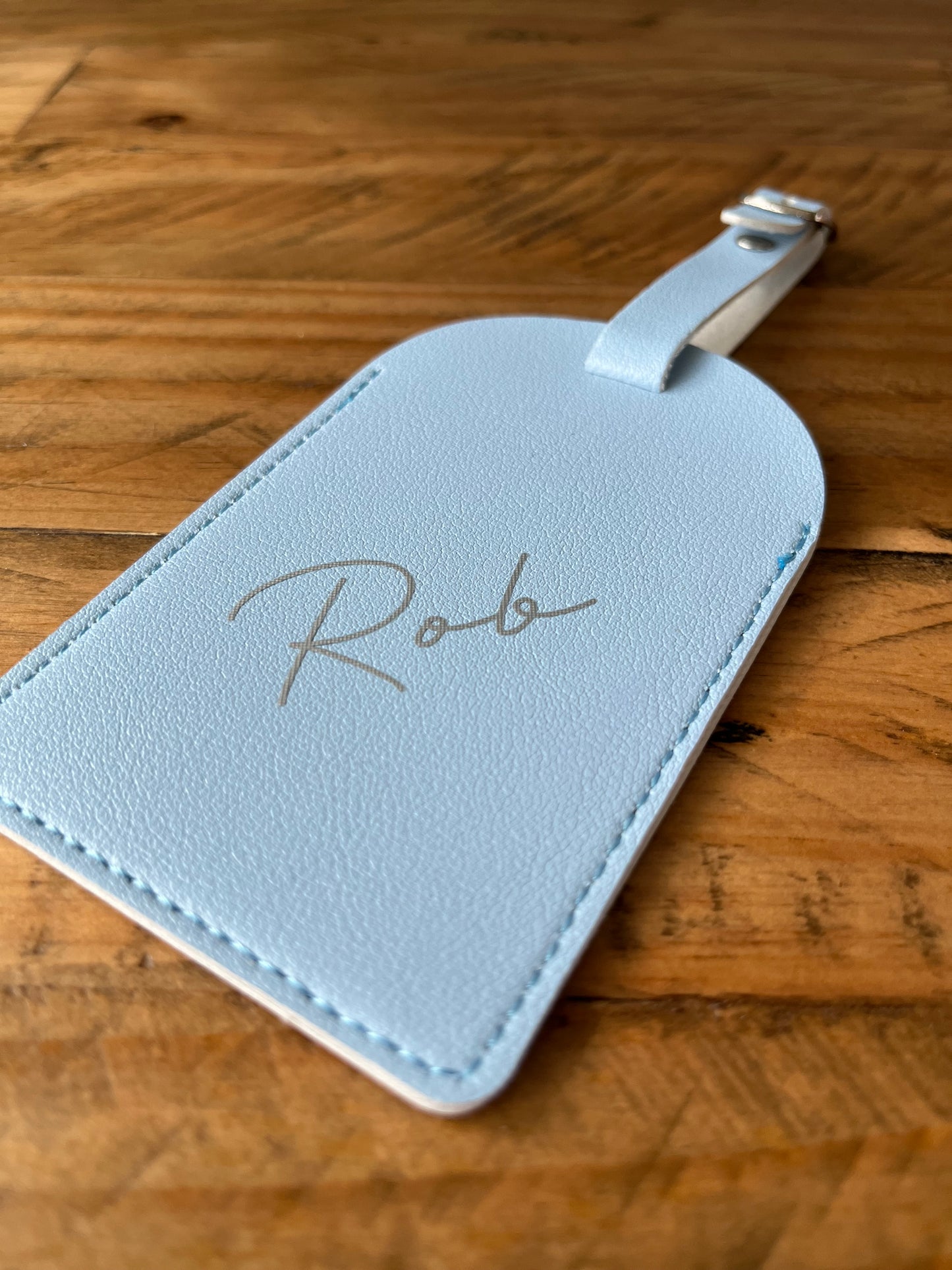 Personalised Luggage Tags - Blue, Pink or Grey