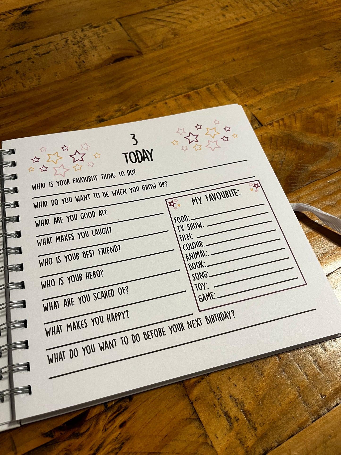 Personalised Birthday Memory Book