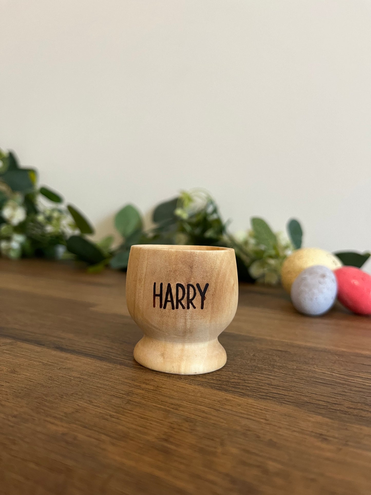 Personalised egg cups