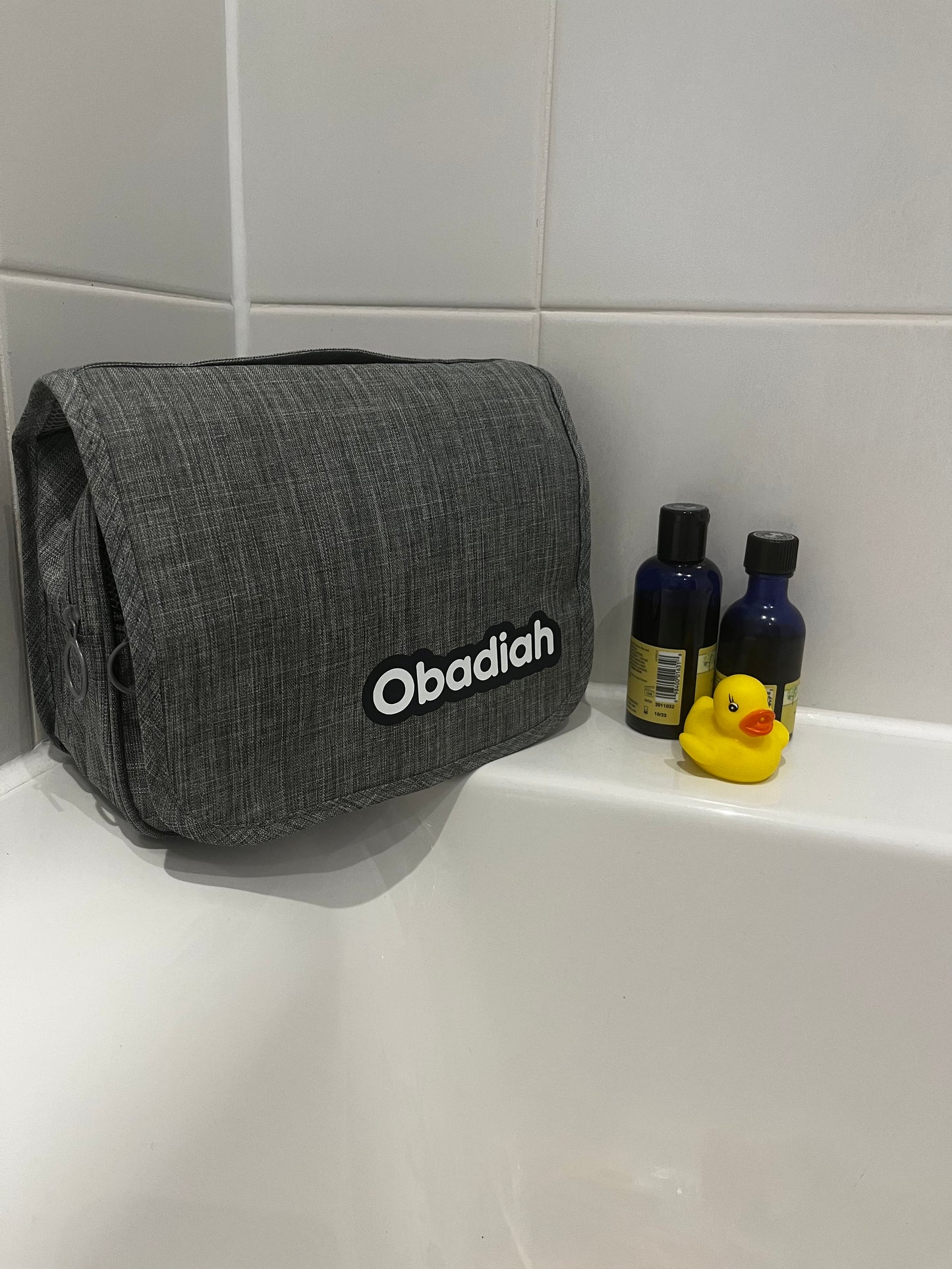 Personalised travel wash bag