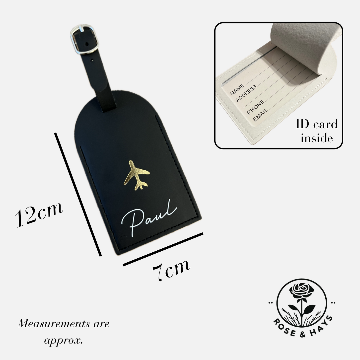 Personalised Luggage Travel Tags