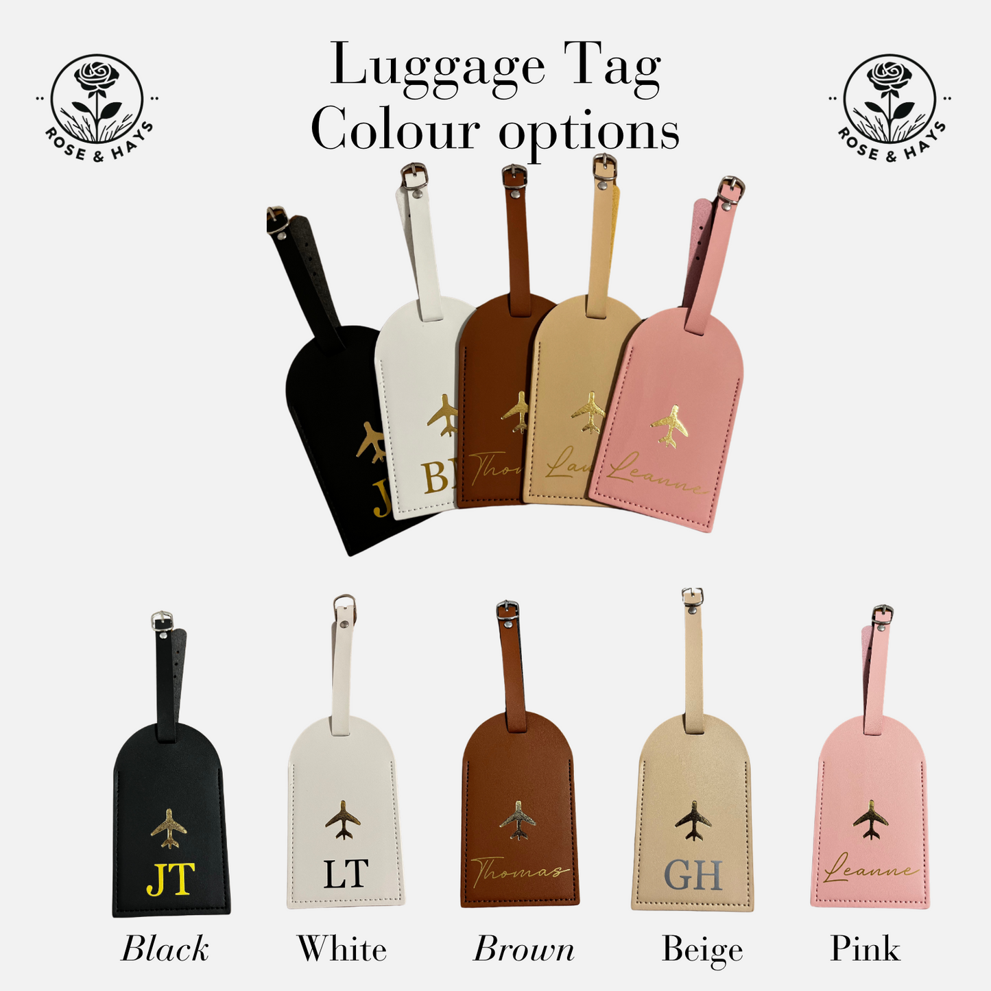 Personalised Luggage Travel Tags