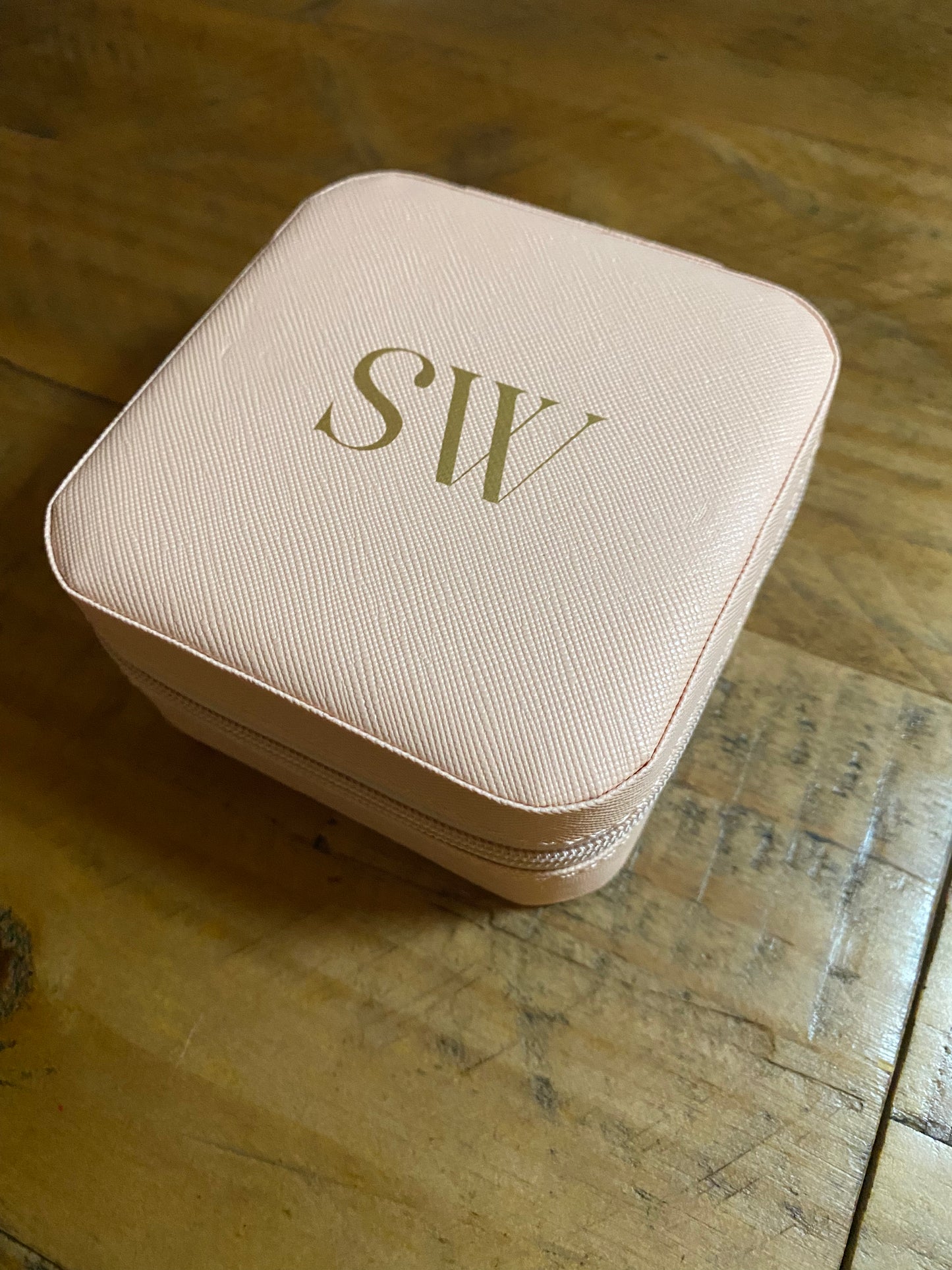 Personalised travel jewellery box
