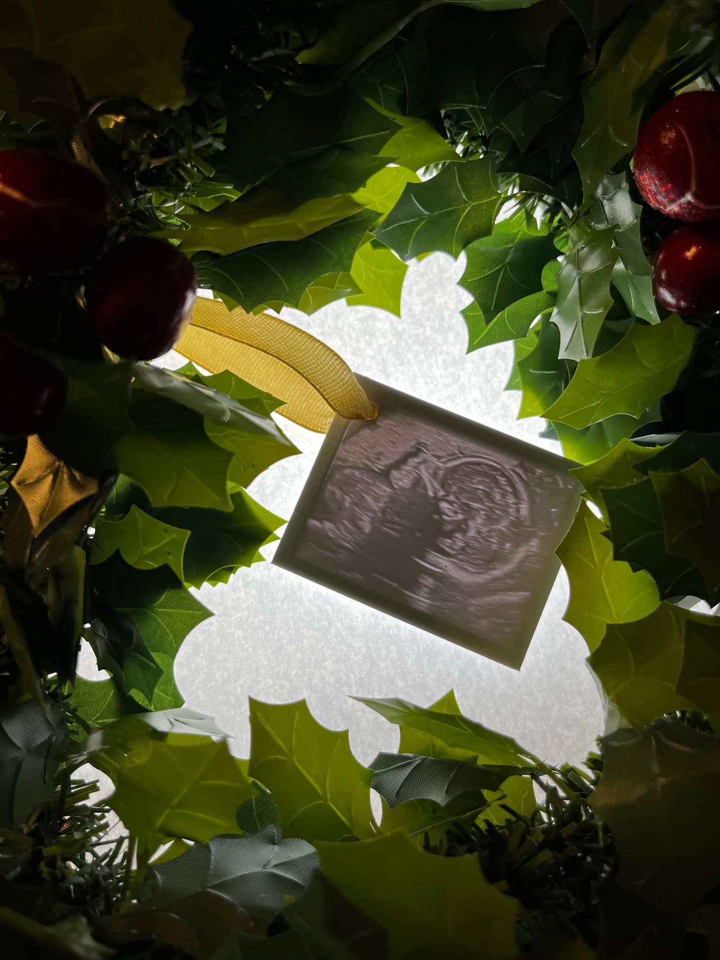 Baby ultrasound scan photo Christmas decoration