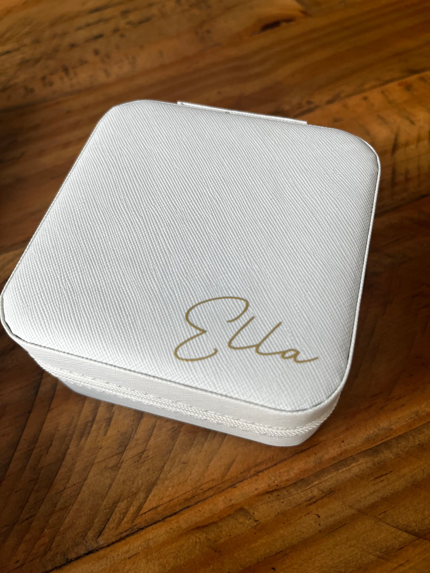 Personalised travel jewellery box
