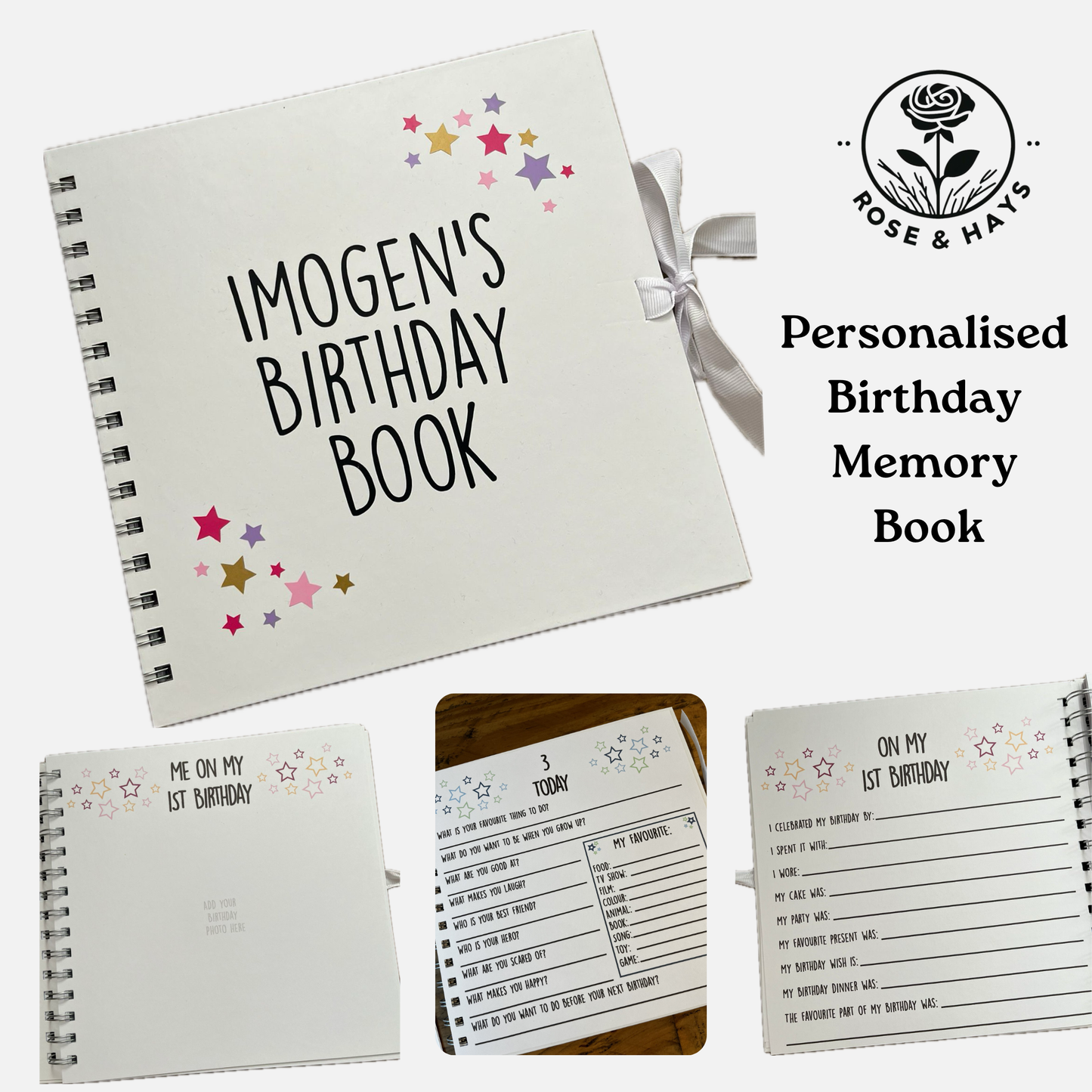 Personalised Birthday Memory Book