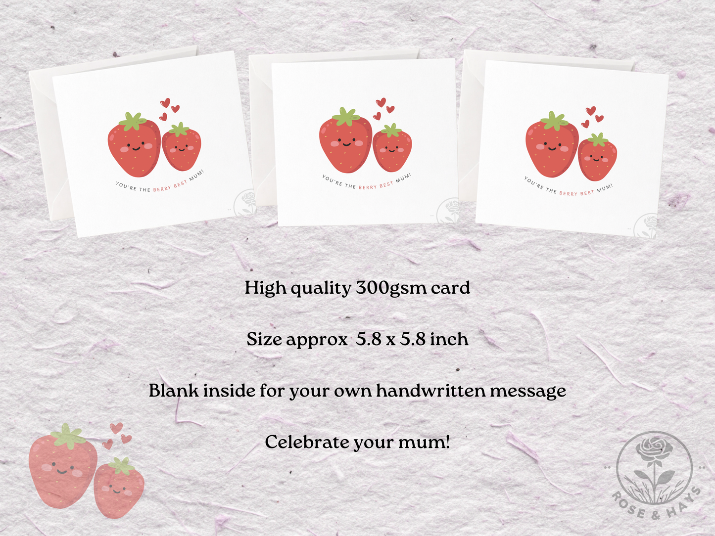You’re The Berry Best Mum Personalised Card