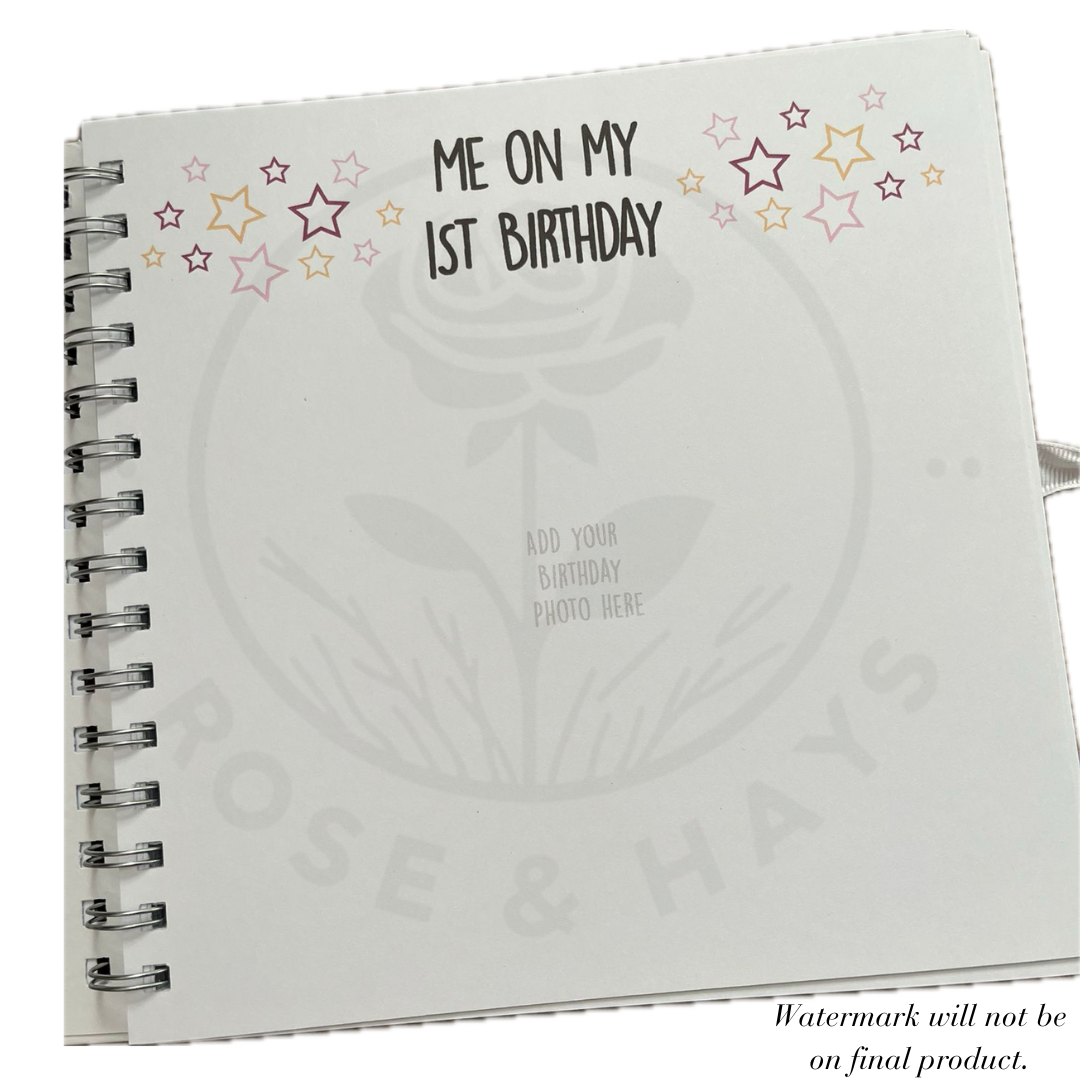 Personalised Birthday Memory Book