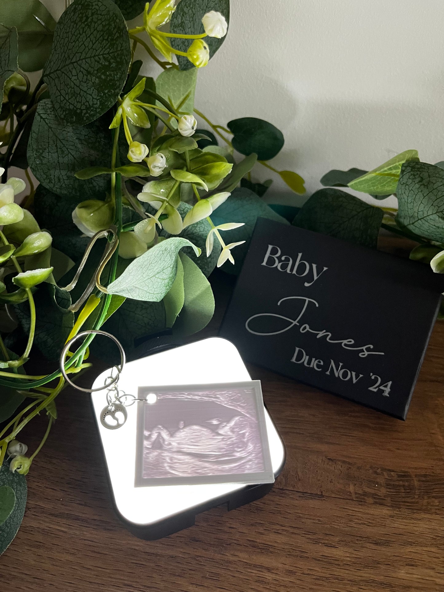 Baby Ultrasound Scan Photo Keyring