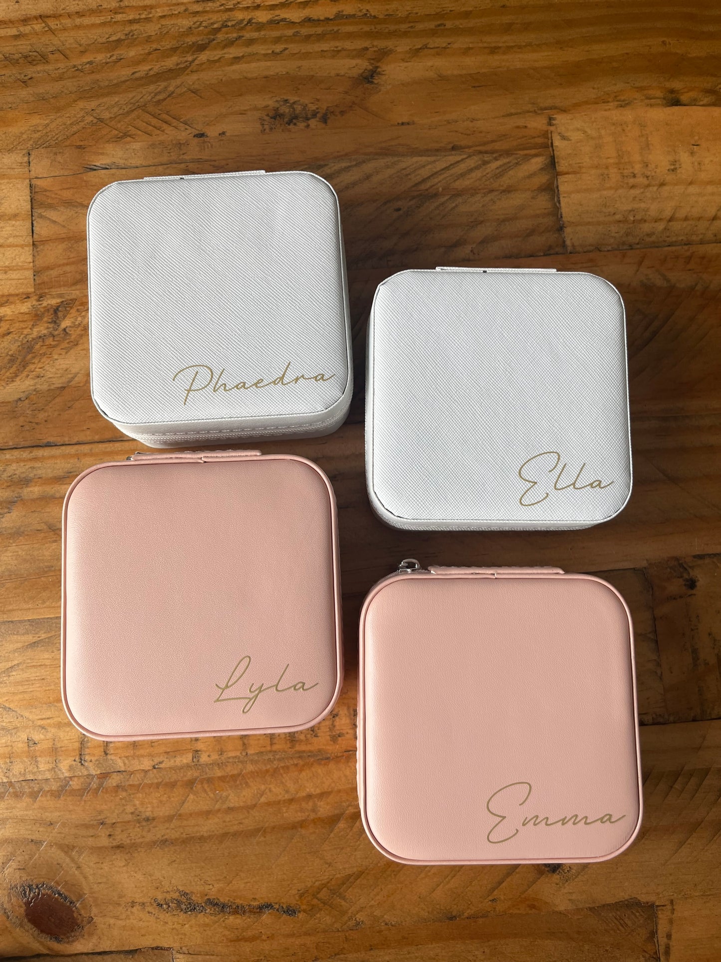 Personalised travel jewellery box