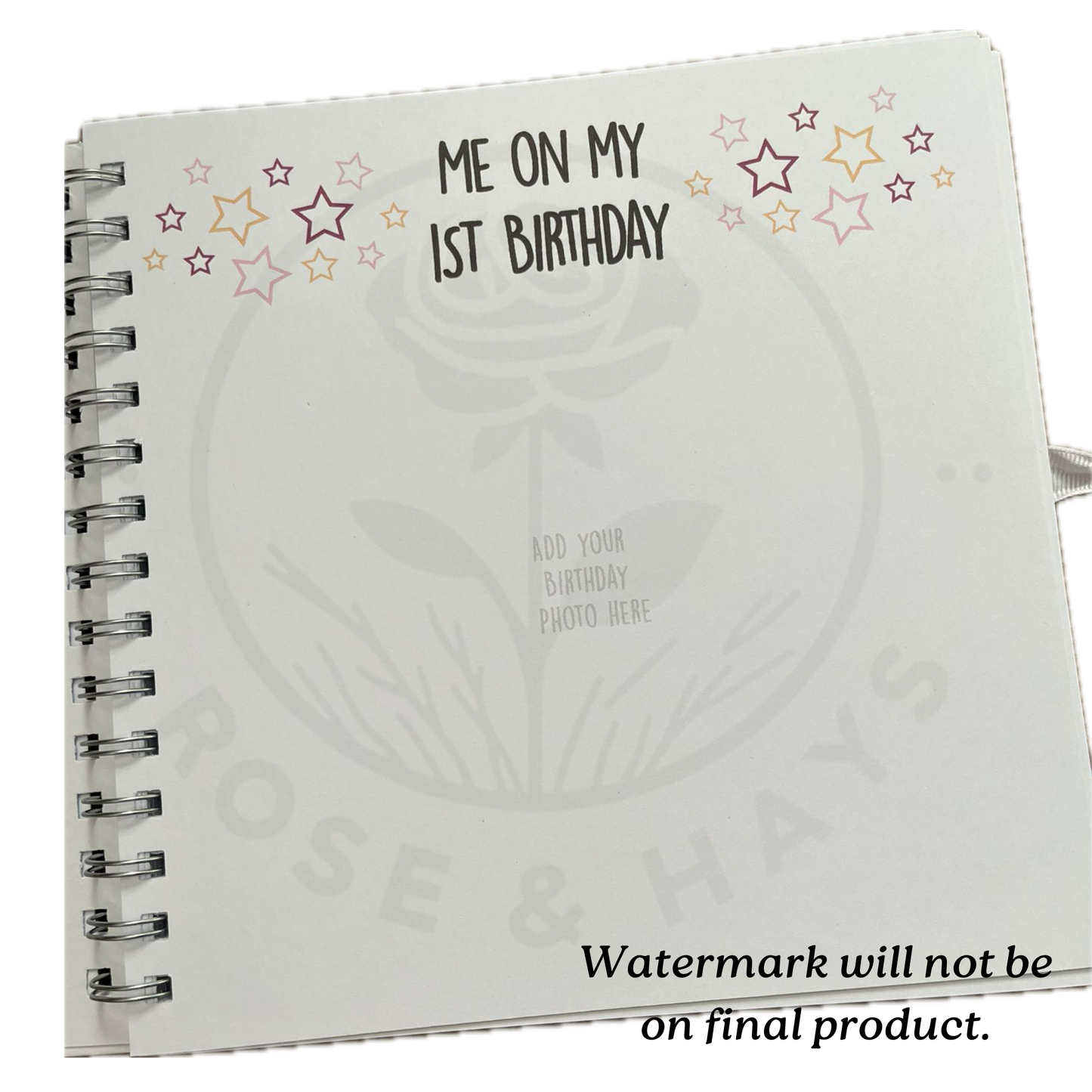 Personalised Birthday Memory Book