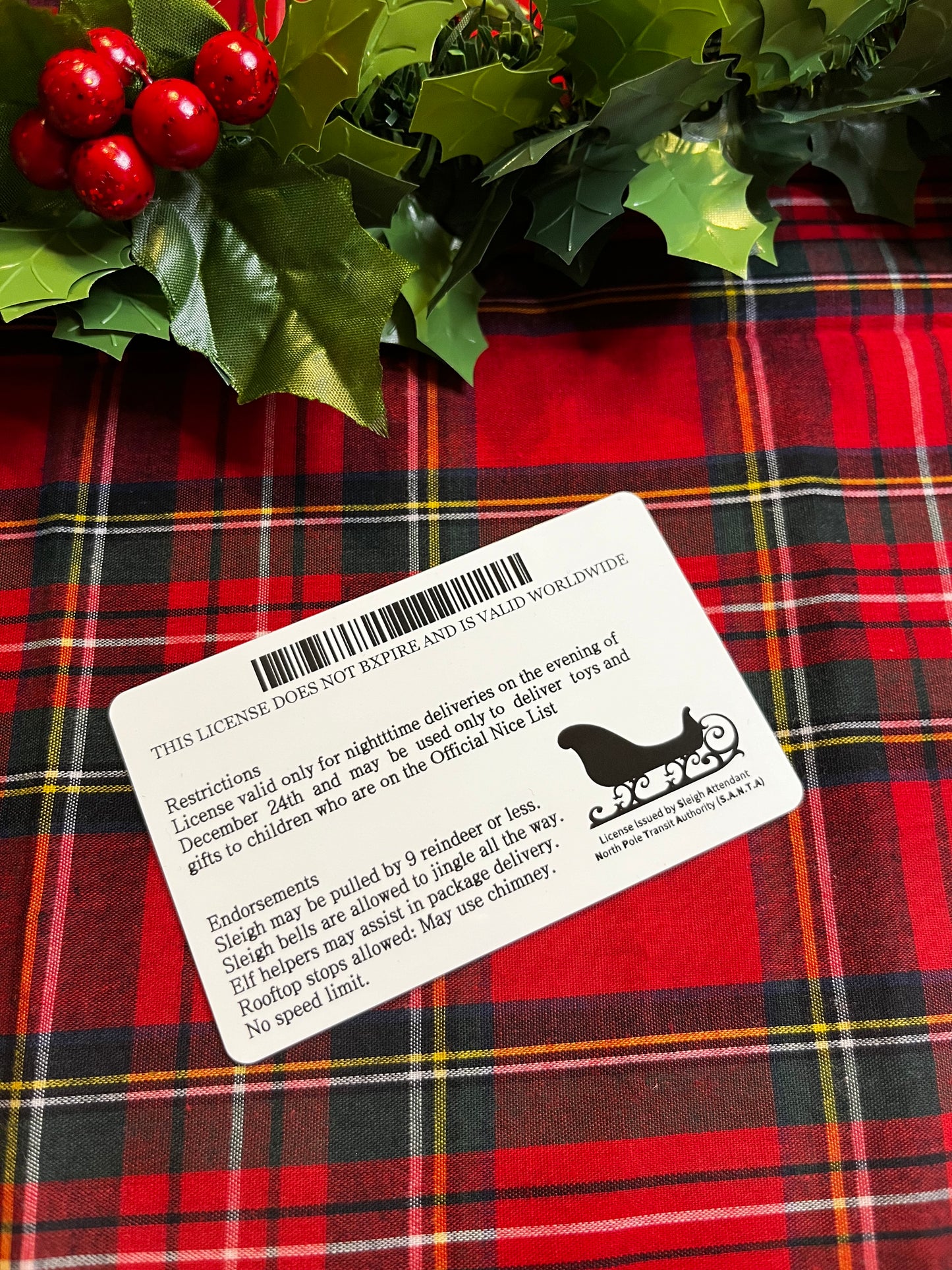 Santa Claus’ Driving License