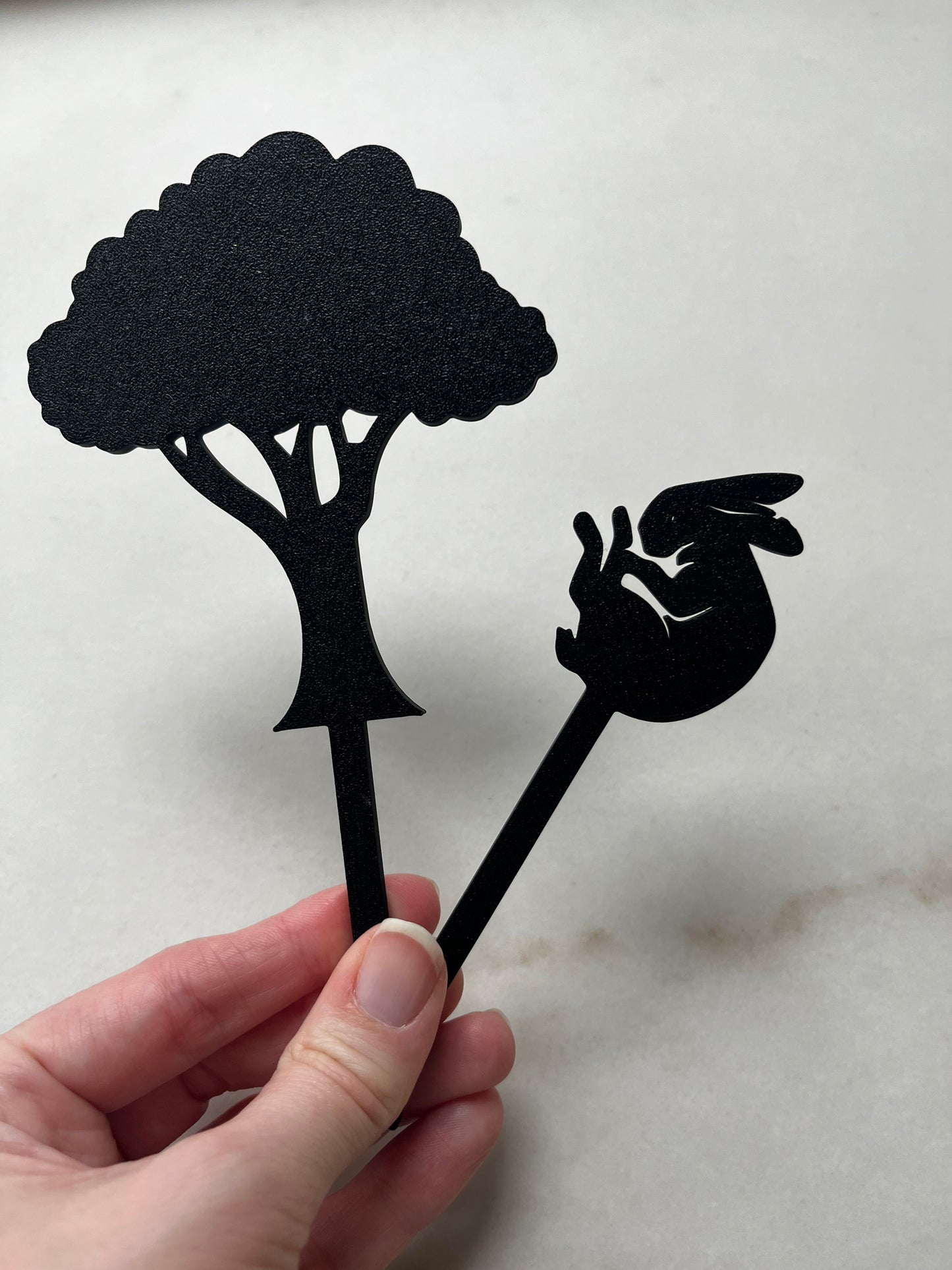 The Hare and The Tortoise Shadow Story Stick Puppets