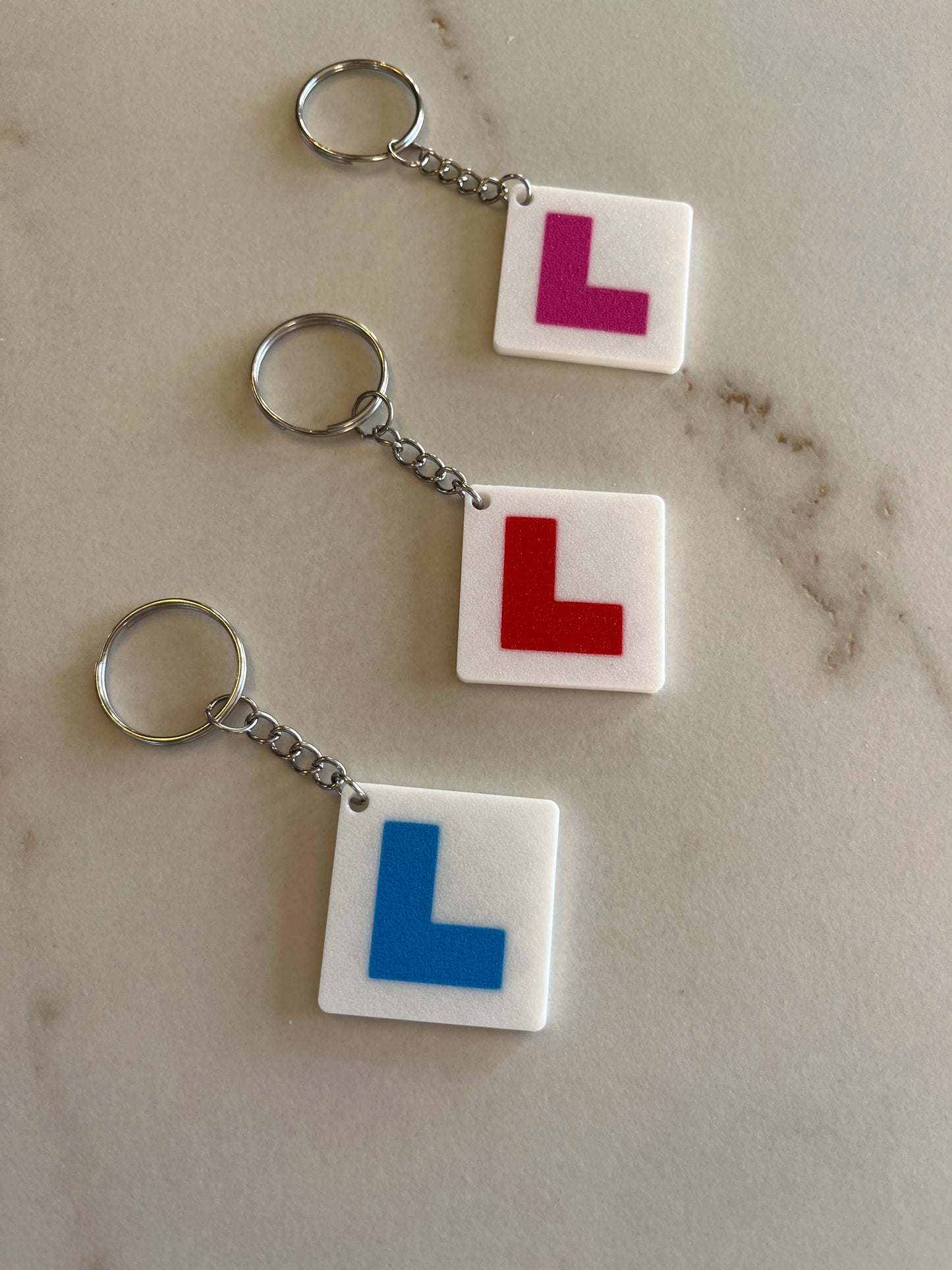 Learner Driver 'L Plate' Keyring