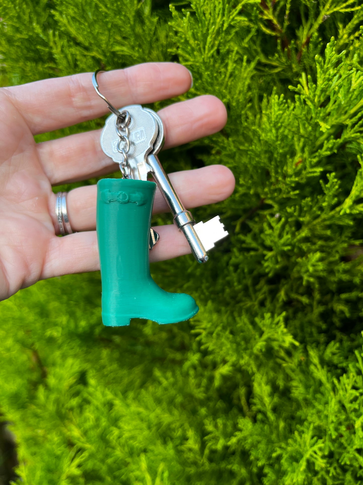 Wellington Boot Keyring