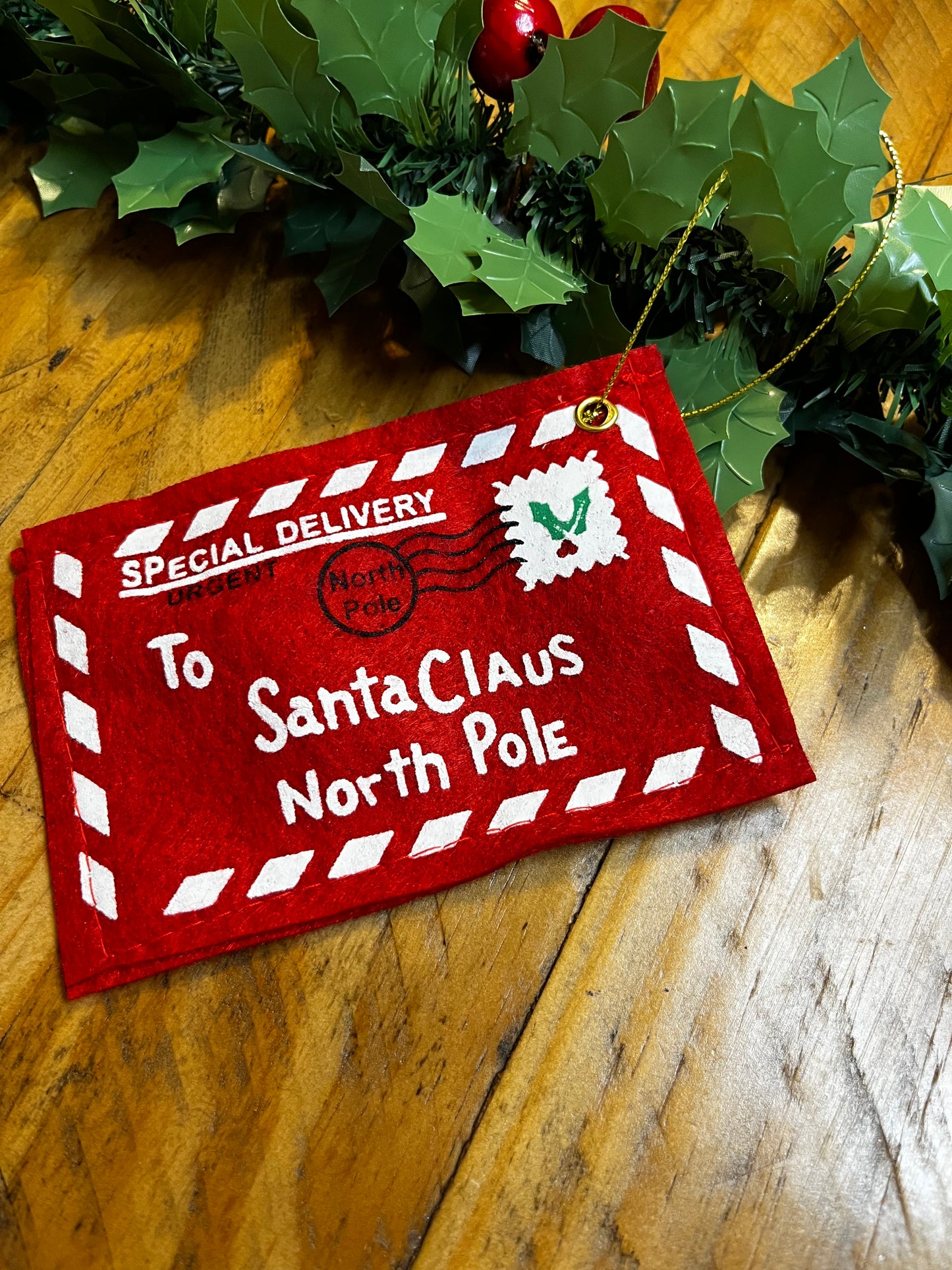 Letter to Santa Claus envelope decoration