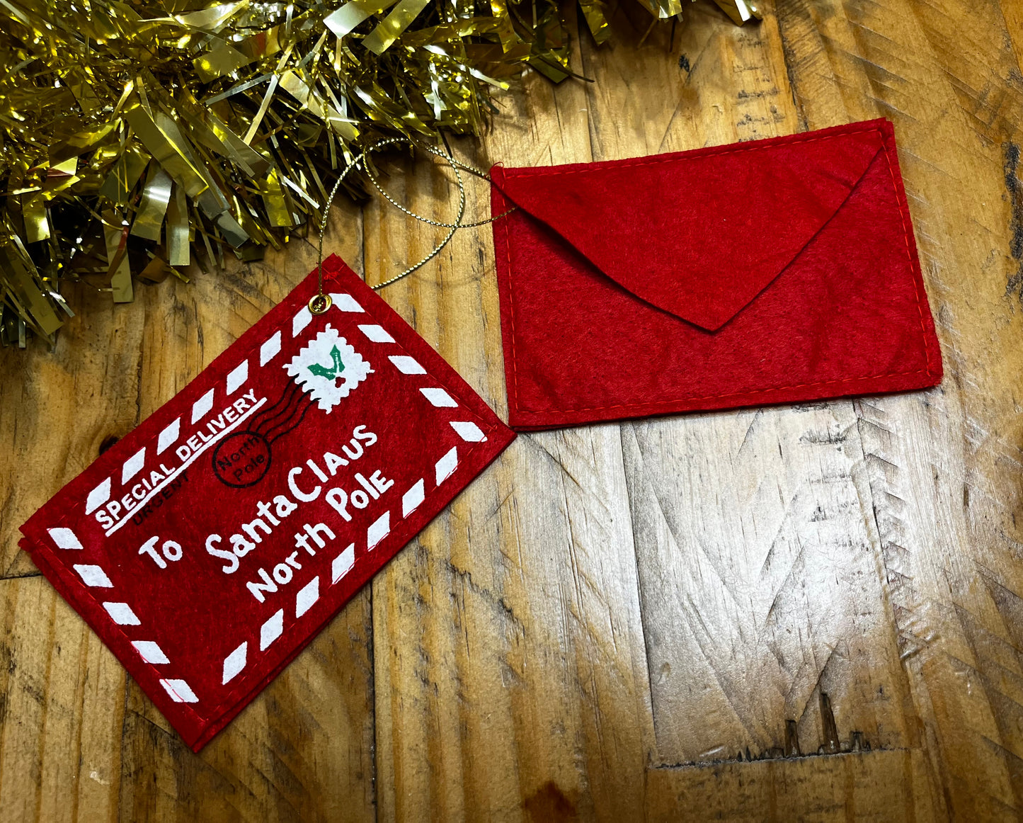Letter to Santa Claus envelope decoration
