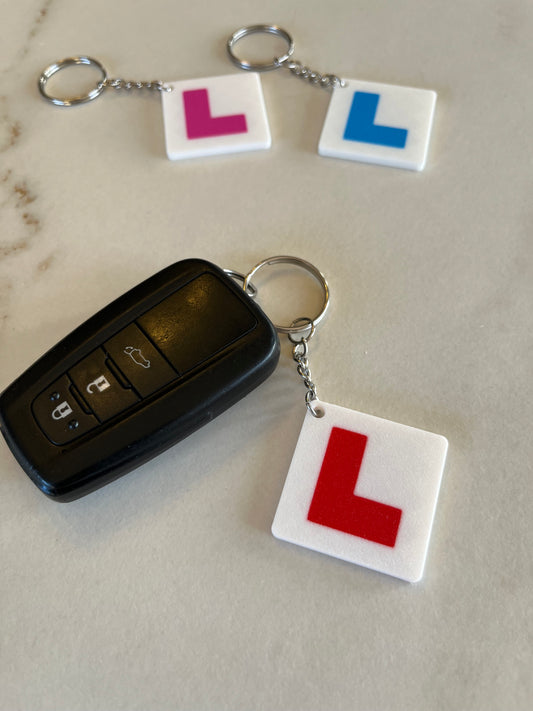 Learner Driver 'L Plate' Keyring