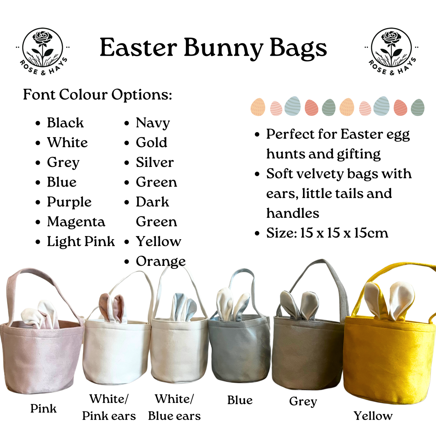 Personalised Easter Bunny Bags