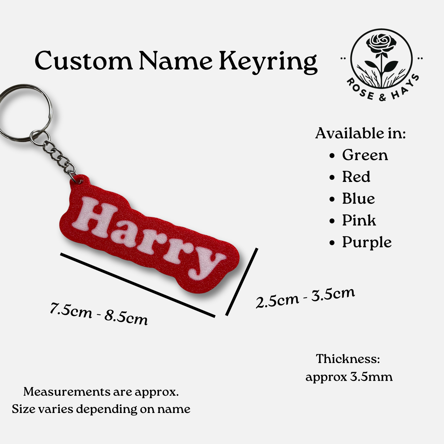 Custom Name Keyring