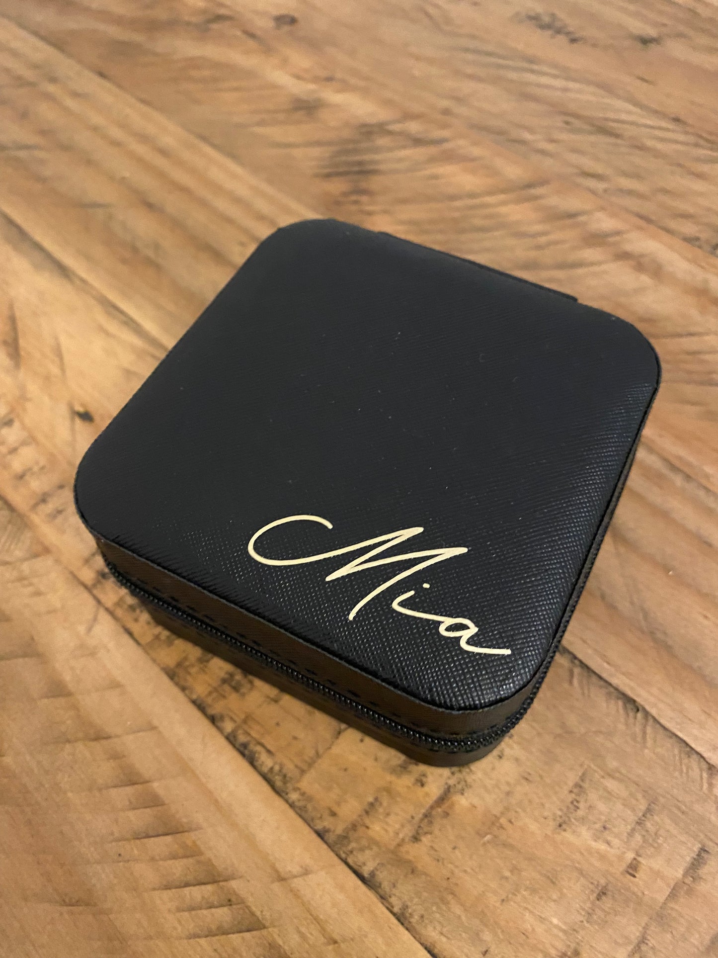 Personalised travel jewellery box