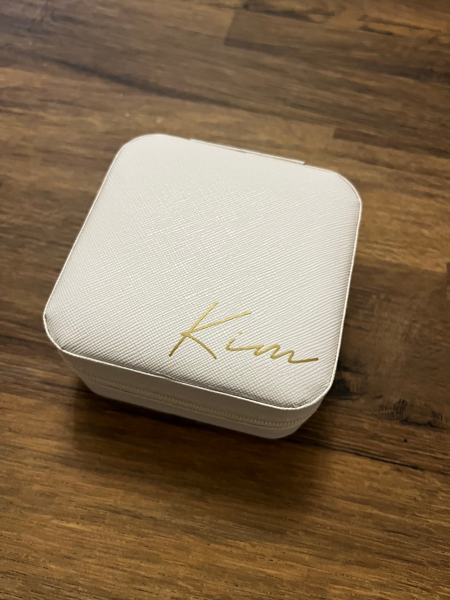 Personalised travel jewellery box