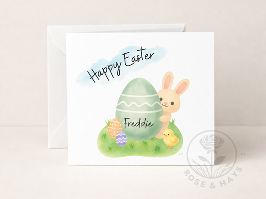 Personalised Happy Easter Card