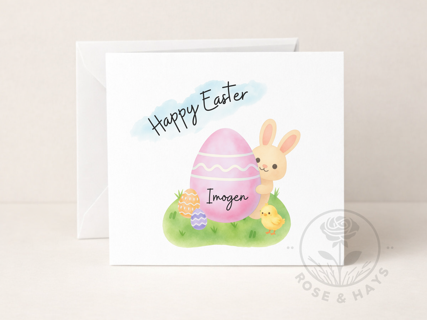 Personalised Happy Easter Card
