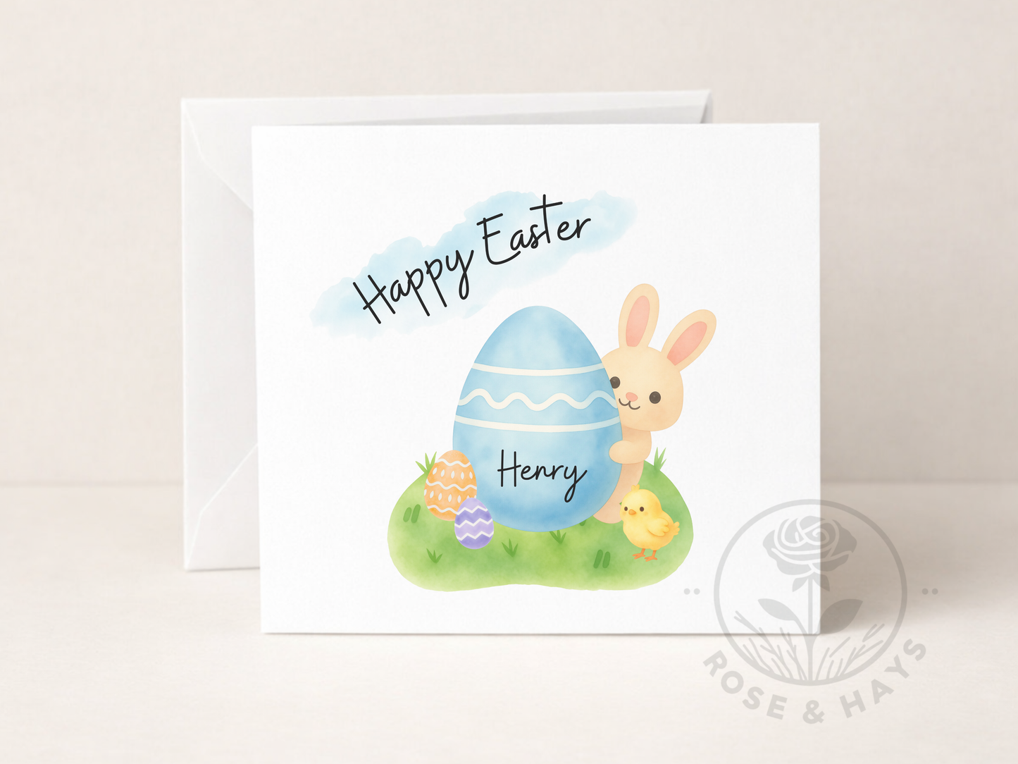Personalised Happy Easter Card