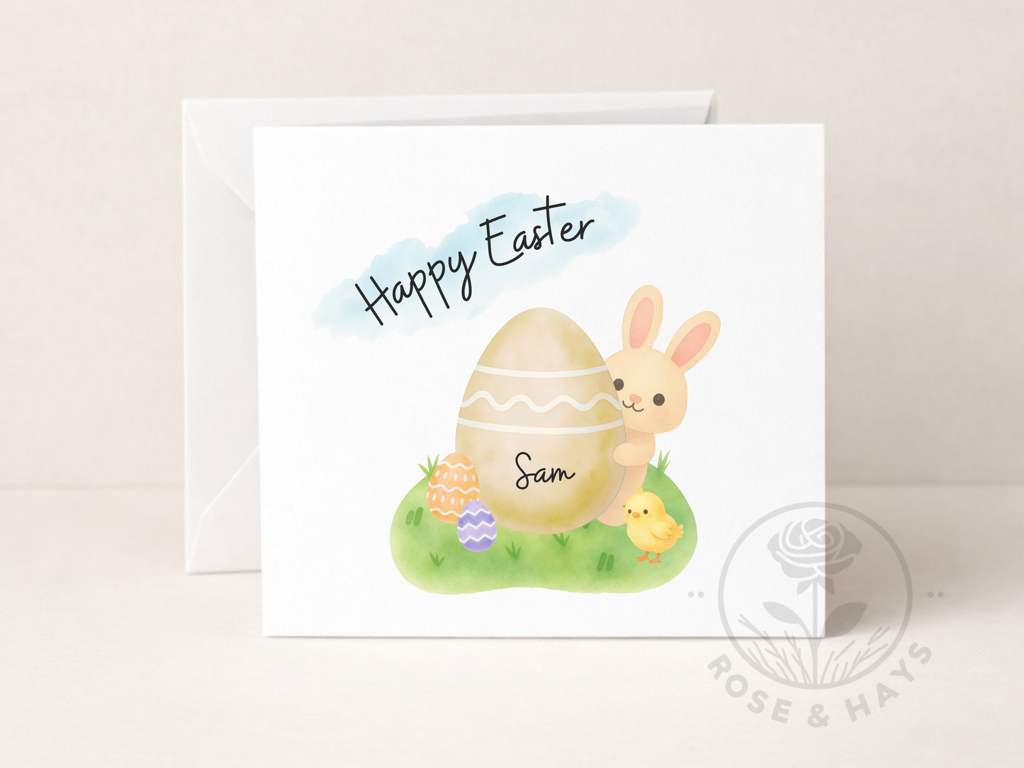 Personalised Happy Easter Card