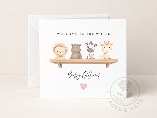 Personalised New Baby Card