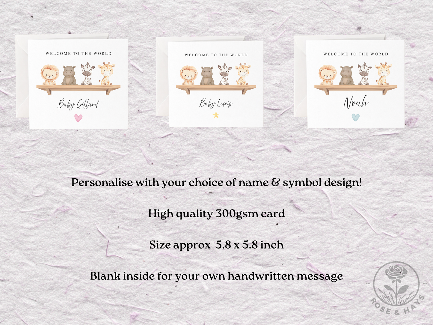 Personalised New Baby Card