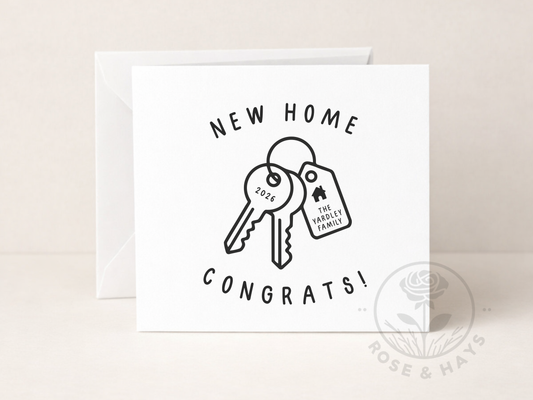 Personalised New Home Card 2026