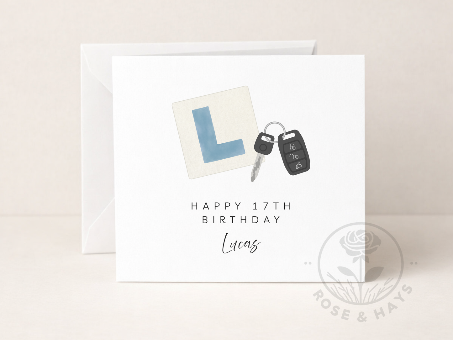 Personalised 17th Birthday Card