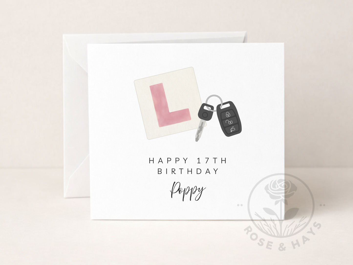 Personalised 17th Birthday Card