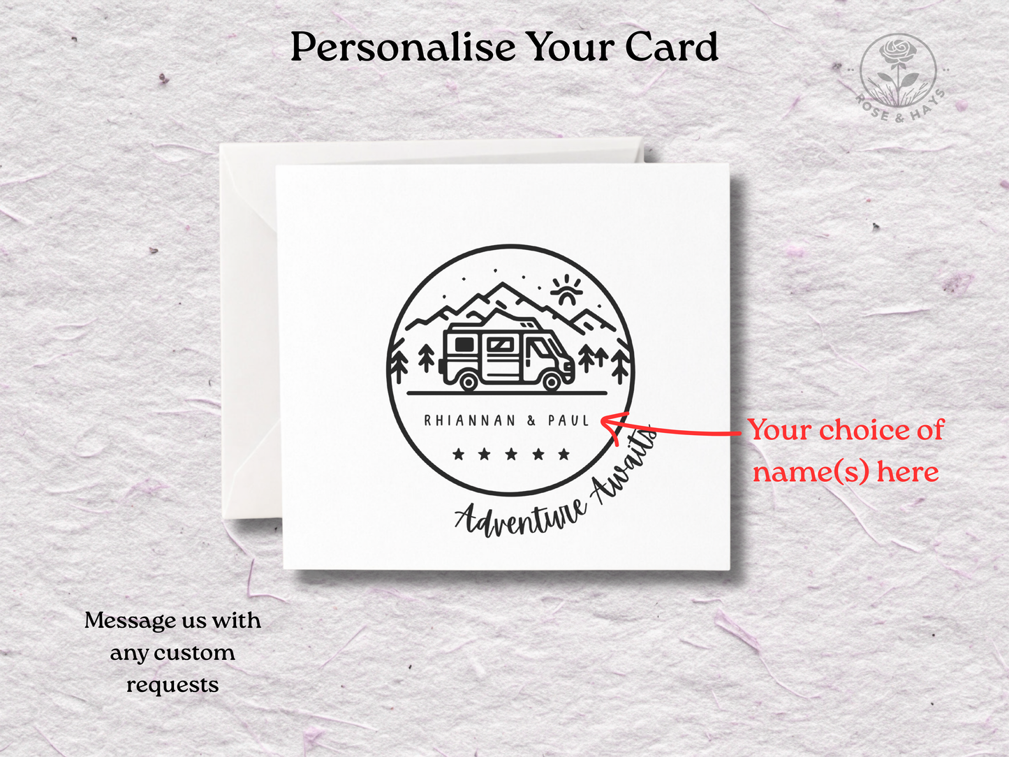 Personalised Campervan Card