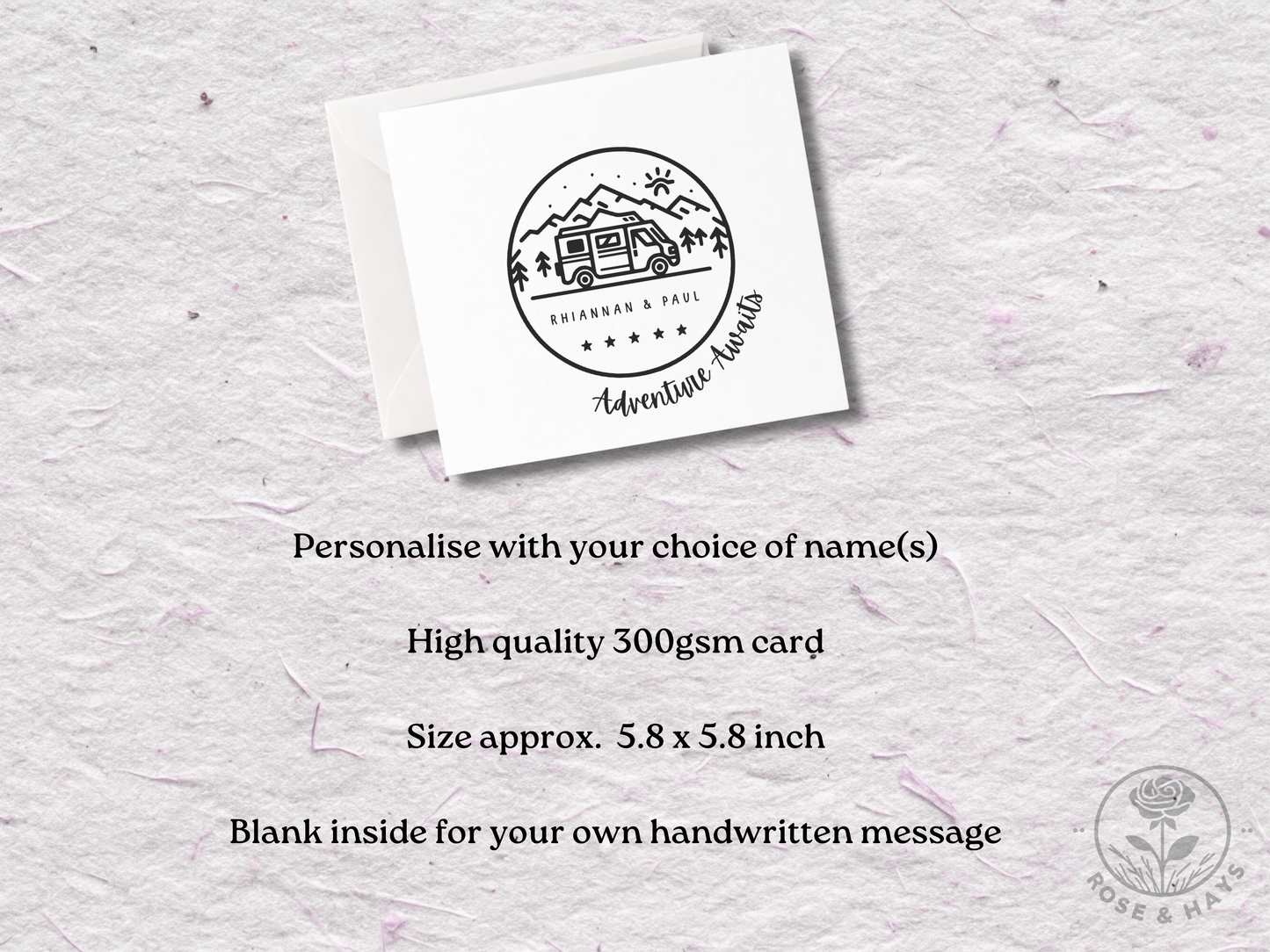 Personalised Campervan Card