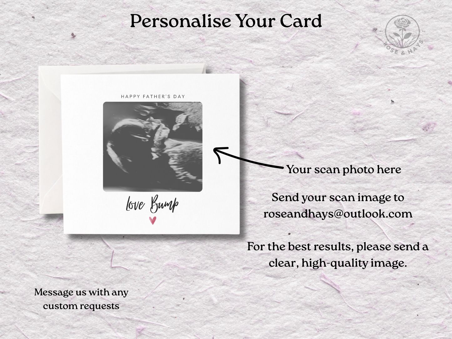 Custom Ultrasound Scan Father's Day Card