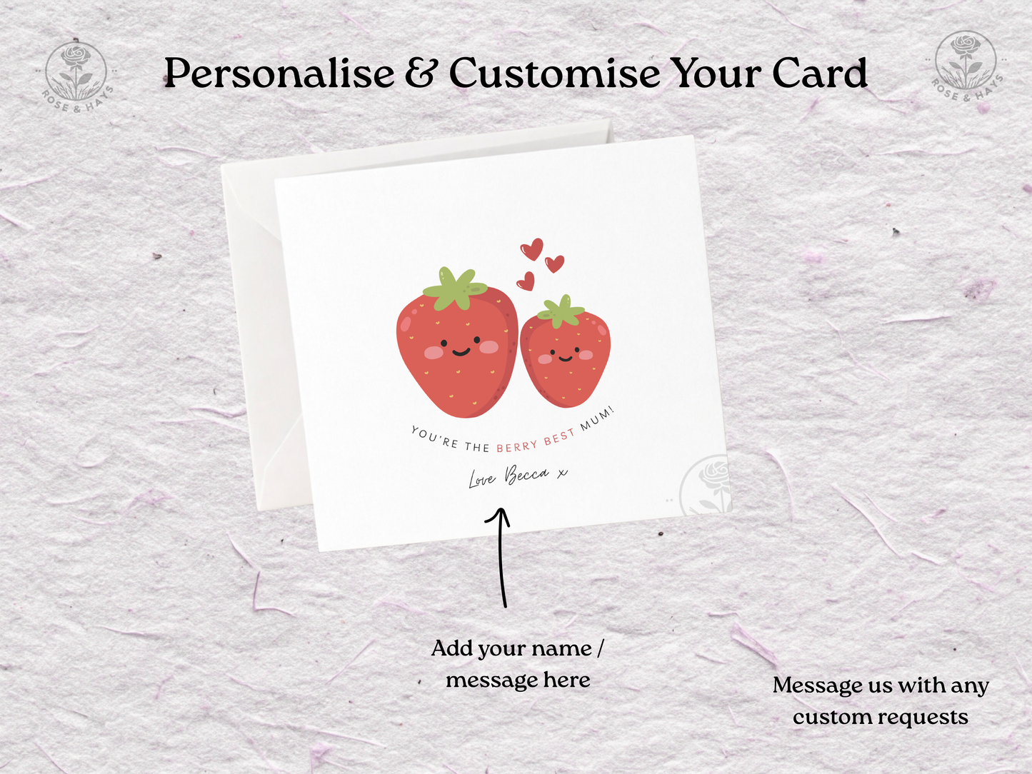 You’re The Berry Best Mum Personalised Card