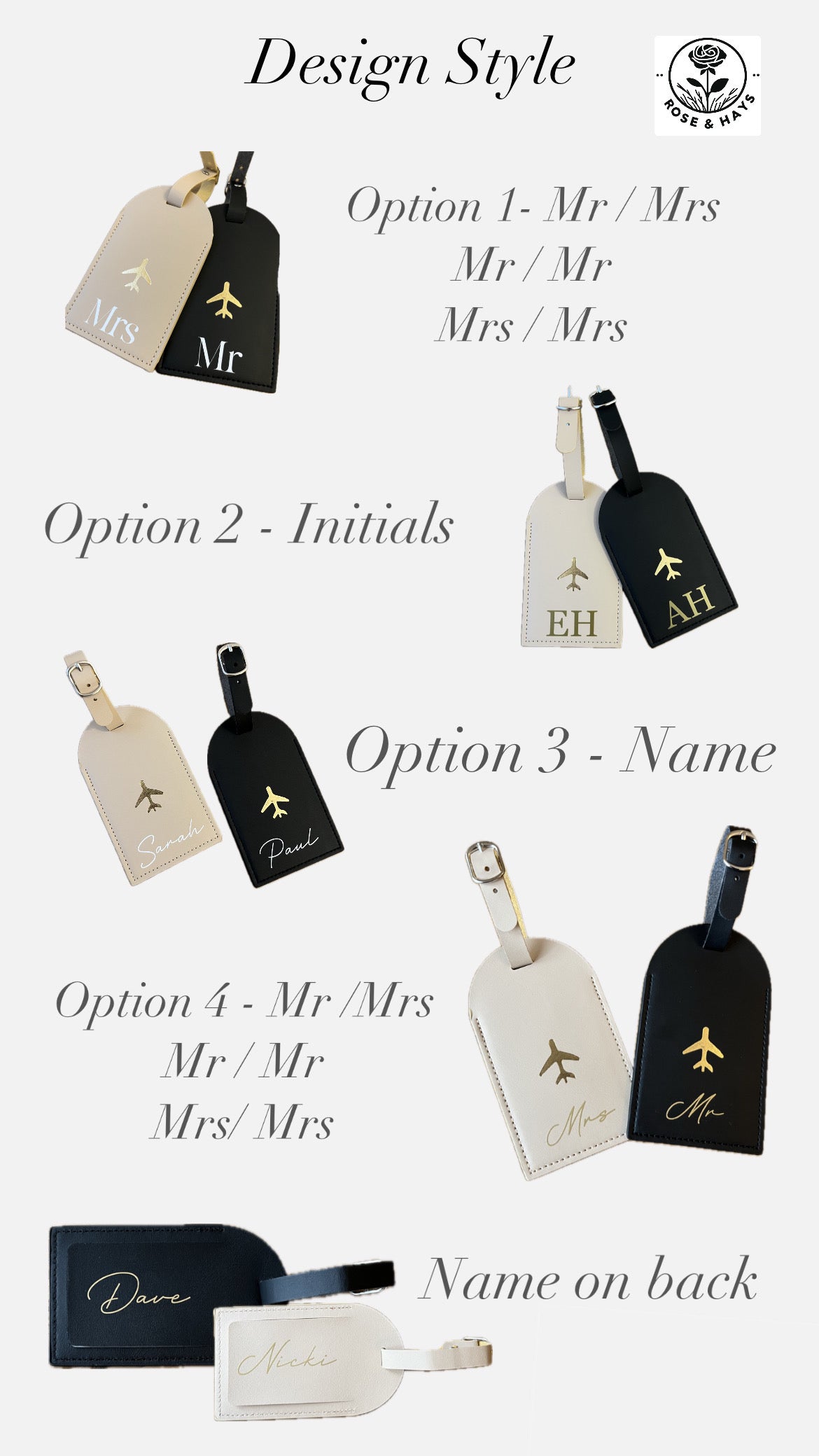 Personalised Luggage Tags