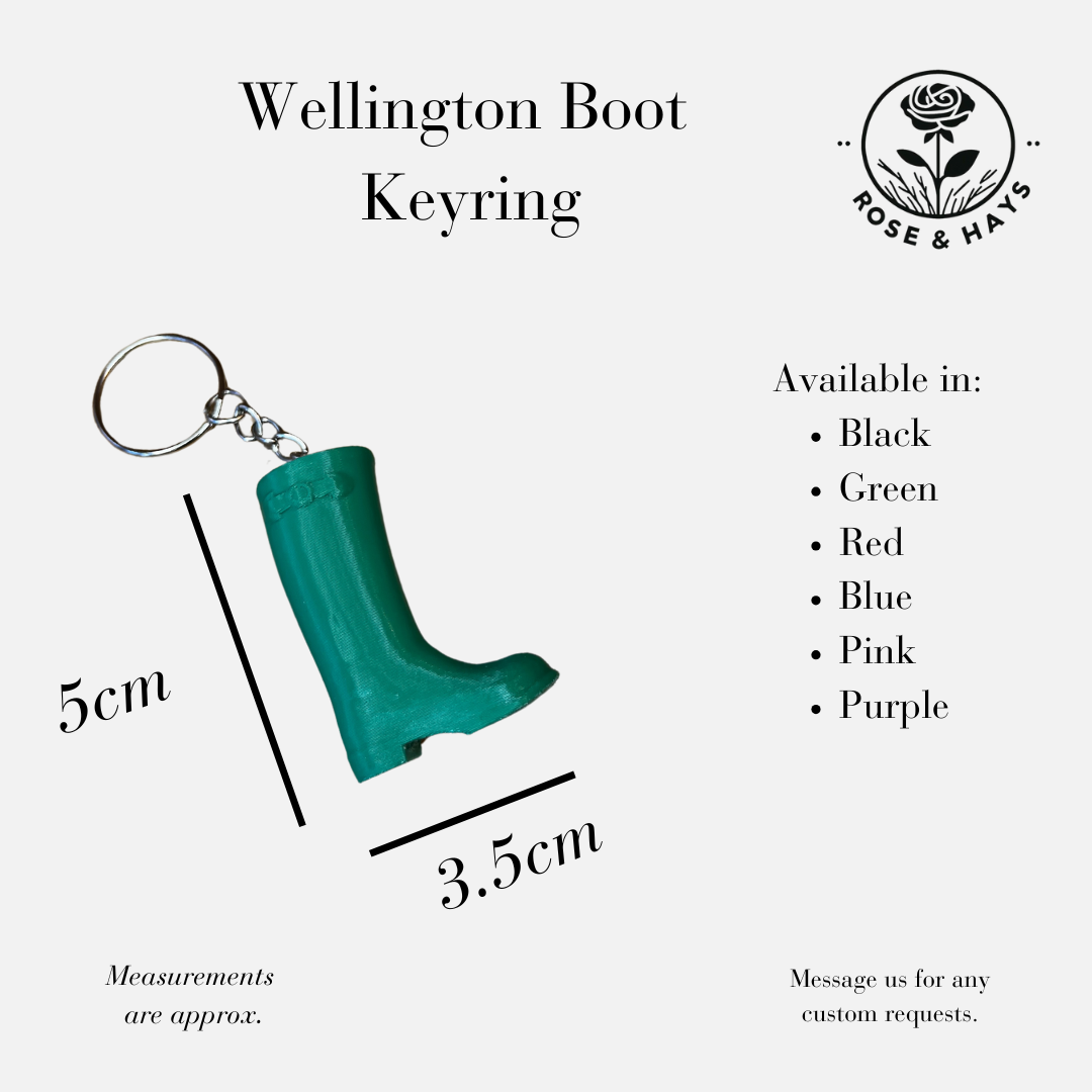 Wellington Boot Keyring