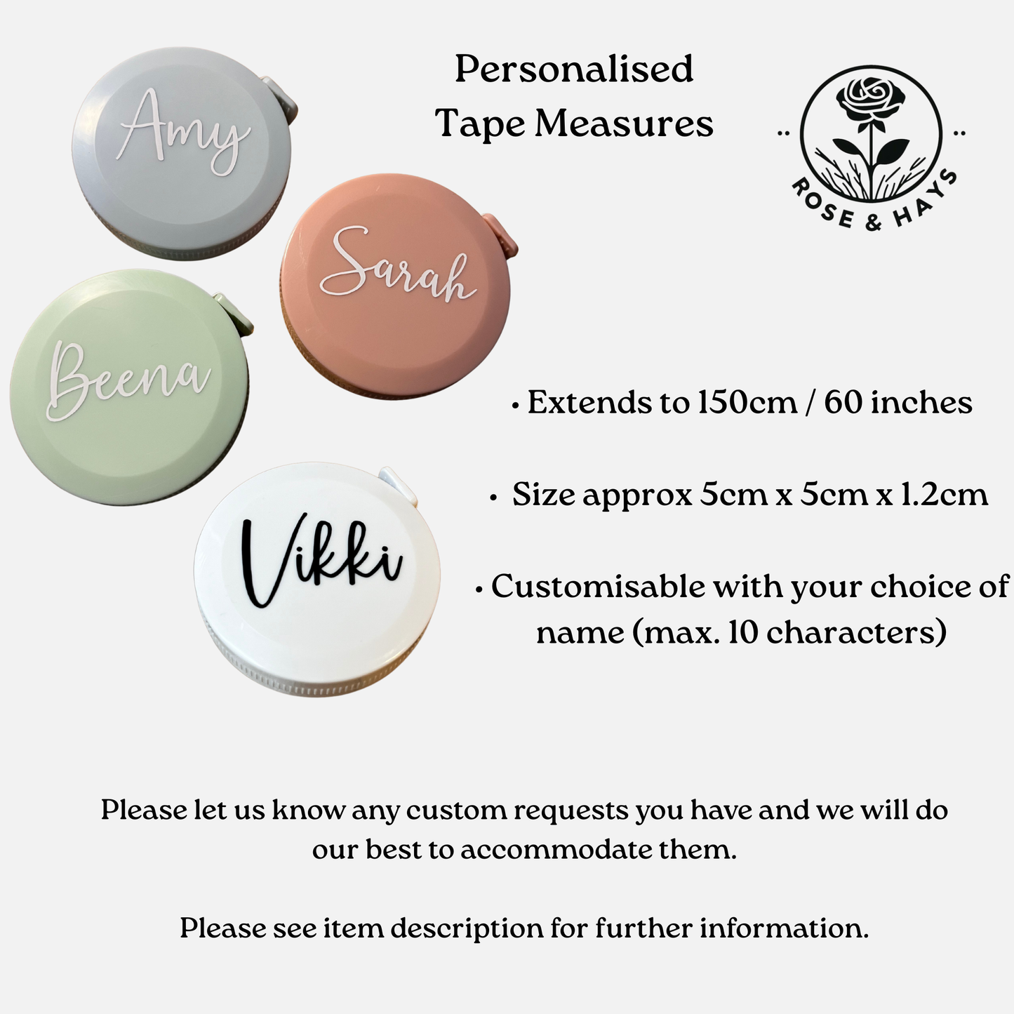 Personalised Pocket Tape Measure