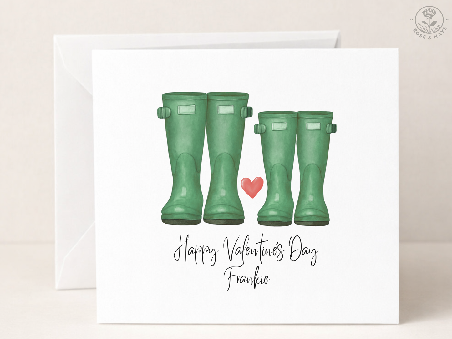 Personalised Valentine's Day Card - Countryside Inspired