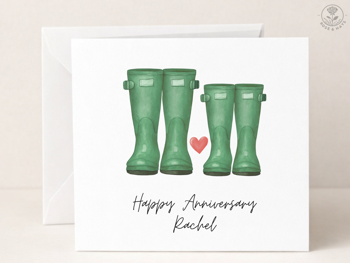 Personalised Anniversary Card - Countryside Inspired