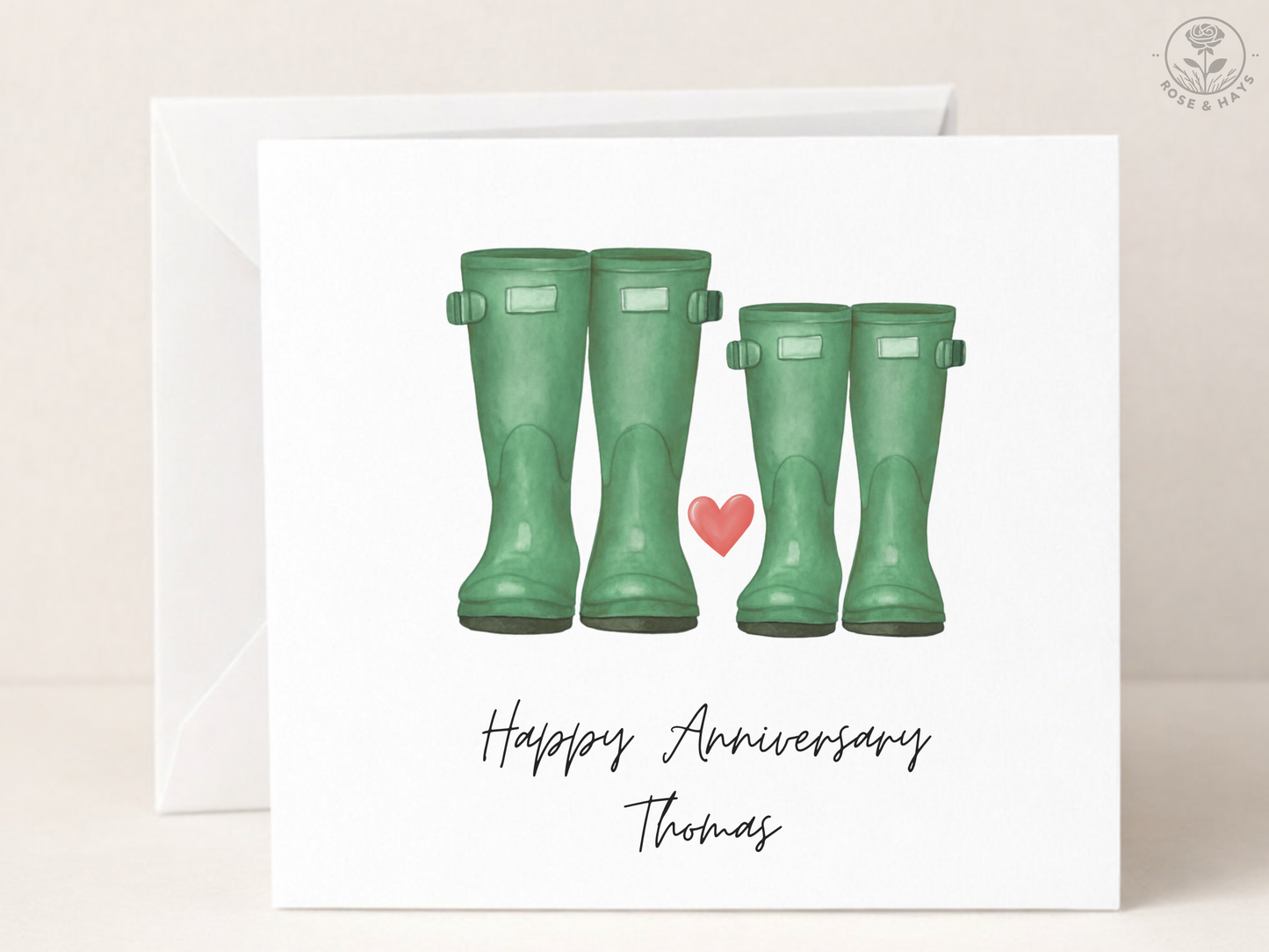 Personalised Anniversary Card - Countryside Inspired