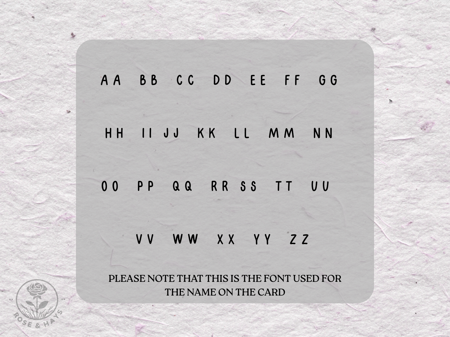 Personalised Motorhome Card