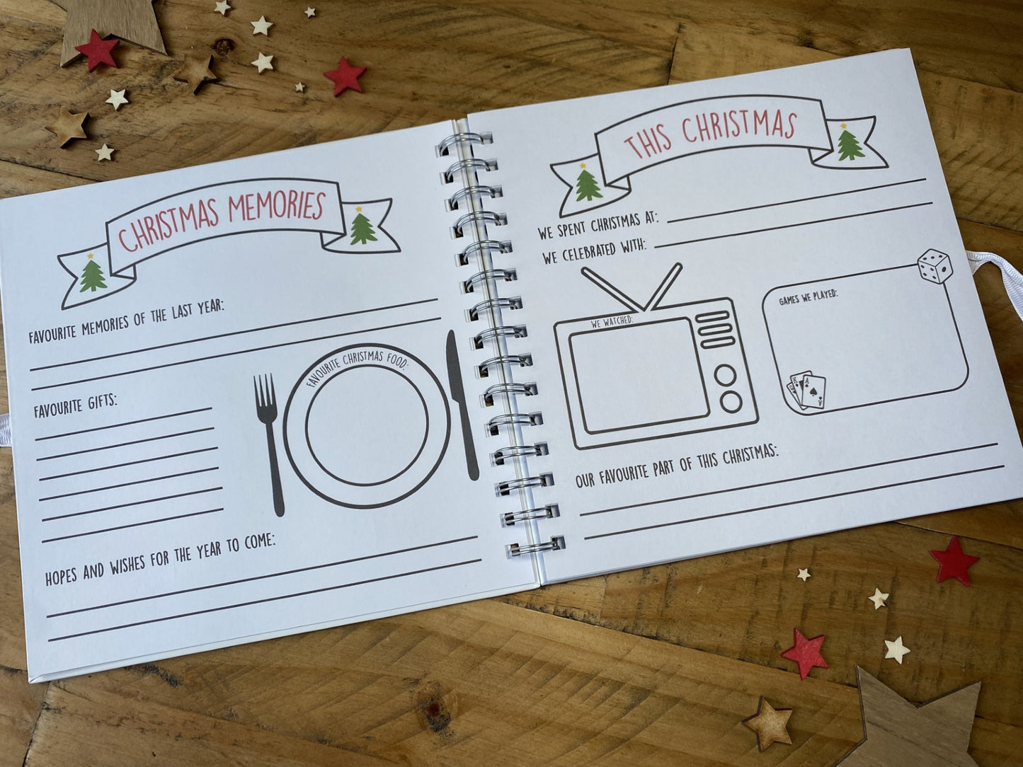 Personalised Christmas Memory Book