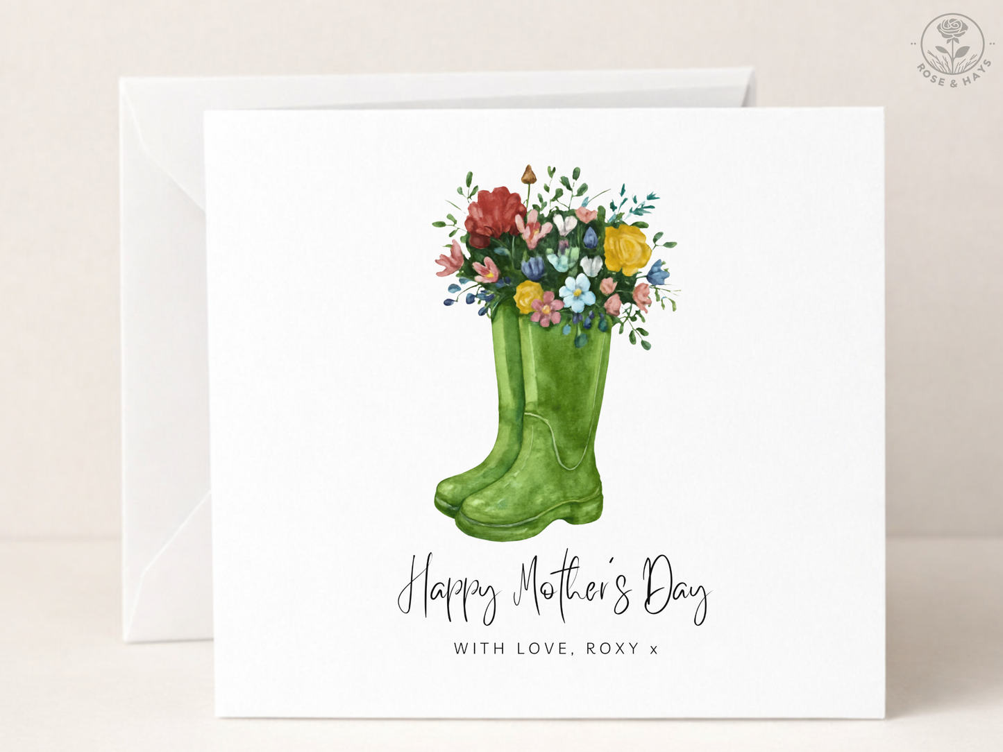 Mother’s Day Card - Floral Wellies