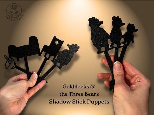 Goldilocks and the Three Bears Shadow Story Sticks